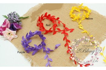 Leaf garland trim (Color) - 1 meter